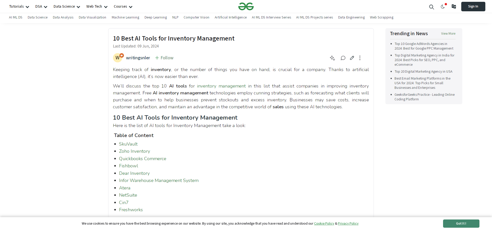 INVENTORY MANAGEMENT TOOLS