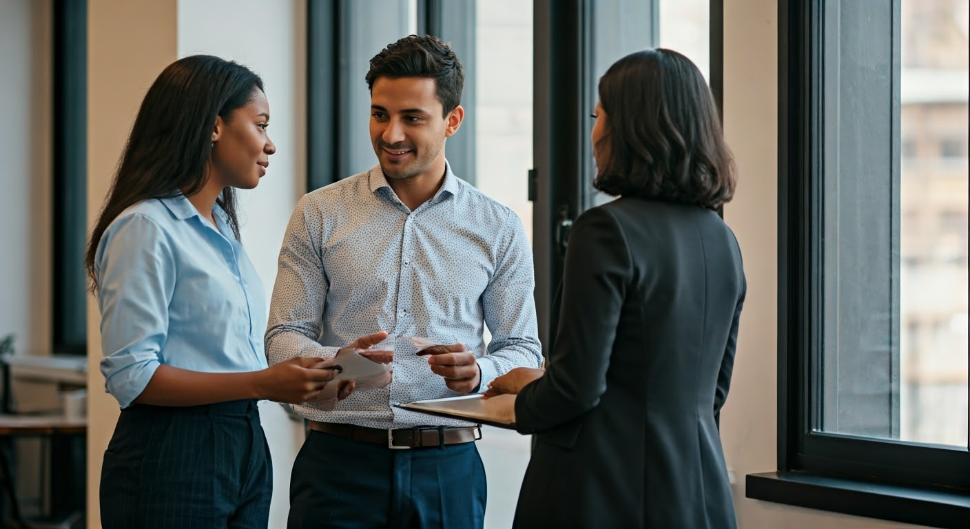 Business team discussing scaling strategies