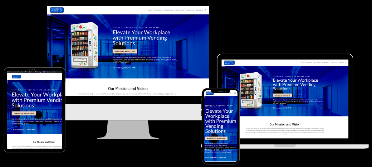 Vending Machine Website Mockup v4 Vending Machine Website Mockup