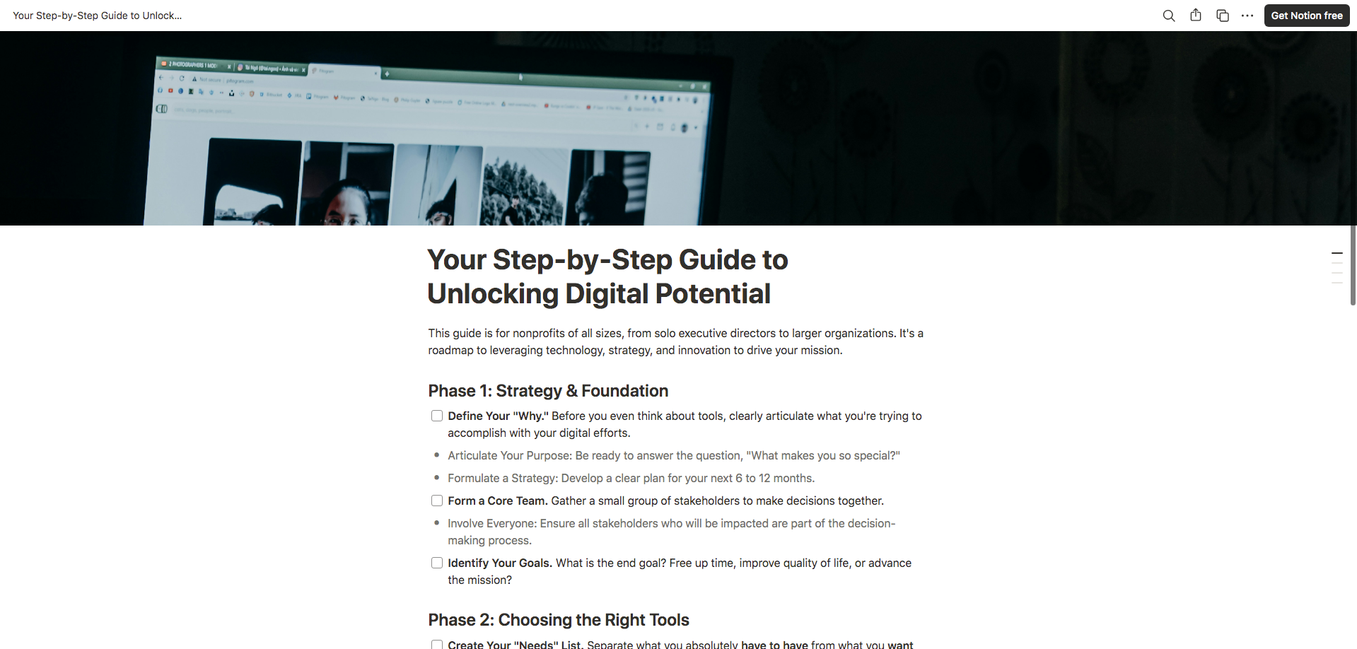 Unlock digital potential guide